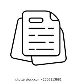 files icon with white background vector stock illustration