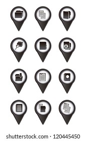 files icons over white background. vector illustration