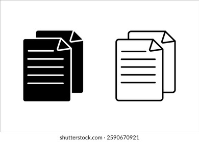 Files icons set. for mobile concept and web design. vector illustration on white background