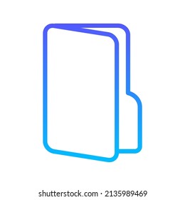 Files Line Gradient icon design
