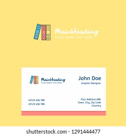 Files logo Design with business card template. Elegant corporate identity. - Vector