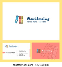 Files Logo design with Tagline & Front and Back Busienss Card Template. Vector Creative Design