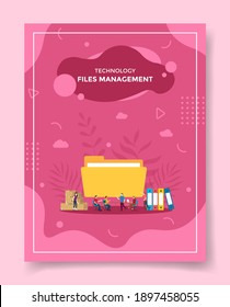 files management for template of banners, flyer, books cover, magazine