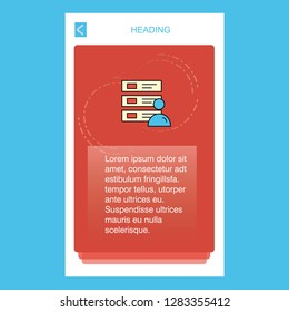 Files  mobile vertical banner design design. Vector