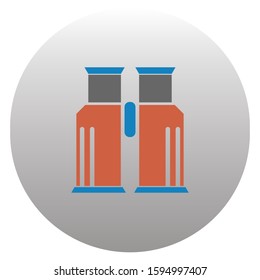 files with note icon logo design template