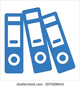 Files or office ring binder icon