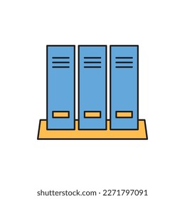 icono de vector de archivos de oficina