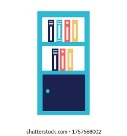 Files on furniture design, Document data archive storage organize business office and information theme Vector illustration