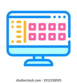 files of operating system color icon vector. files of operating system sign. isolated symbol illustration