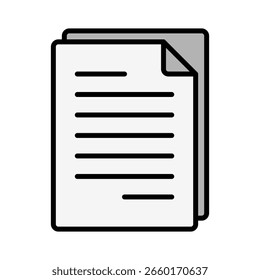 Dateien Umrissfarbe Symbol Vektorgrafik