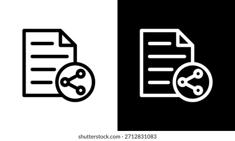 Compartir archivos con diseño de conjunto de iconos