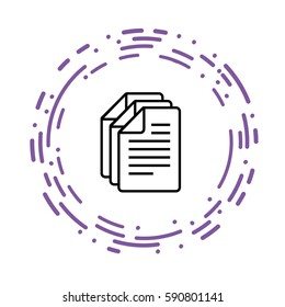 Files stack minimalistic style