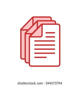 Files stack minimalistic style