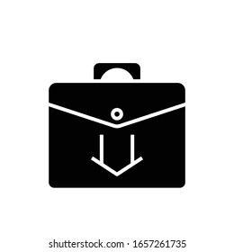 Files storage black icon, concept illustration, vector flat symbol, glyph sign.