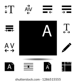 Files, text icon. Simple glyph, flat vector of Text editor set icons for UI and UX, website or mobile application