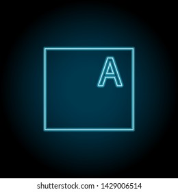 Files, text neon icon. Simple thin line, outline vector of Text editor icons for UI and UX, website or mobile application