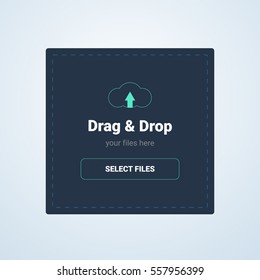 Files upload form with light background