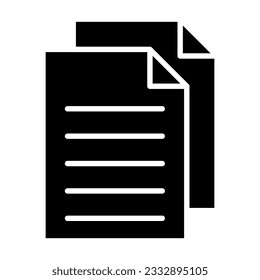 Files Vector Glyph Icon For Personal And Commercial Use.
