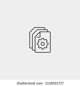 Files vector icon illustration sign