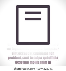 Files  vector icon , lorem ipsum Flat design