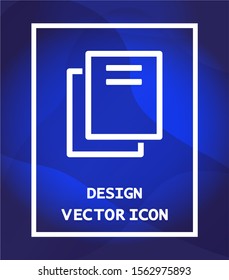 Files vector icon , lorem ipsum Flat design