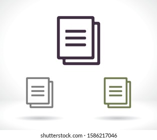 Files vector icon , lorem ipsum Flat design