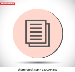 Files vector icon , lorem ipsum Flat design