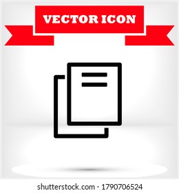 Files vector icon , lorem ipsum Flat design