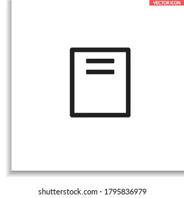 Files vector icon , lorem ipsum Flat design