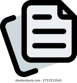 Icono de Vector de archivos en estilo moderno, agrupación de carpetas y concepto de almacenamiento de datos, ilustración de organización de archivos de oficina, Icono de línea llena