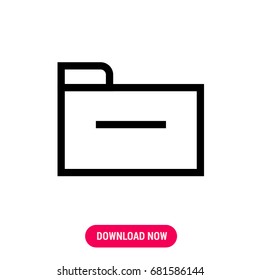 The files vector icon, The outlined symbol of documents folder. Simple, modern flat vector illustration for mobile app, website or desktop app  