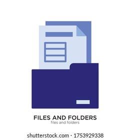Files vector illustration flat design