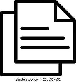 files vector illustration isolated on a transparent background. stroke vector icons for concept or web graphics.