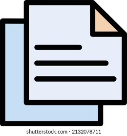 ilustración vectorial de archivos aislada en un fondo transparente. iconos vectoriales de trazo para el concepto o gráficos web.