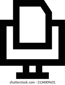 Dateien, Vektorgrafik einzeln auf transparentem Hintergrund. Strich-Vektorsymbole für Konzept- oder Web-Grafiken.