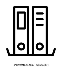 Files Vector Line Icon