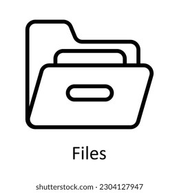 Ilustración de diseño de iconos de contorno vectorial de archivos. Símbolo de administración de tiempo en el archivo EPS 10 de fondo blanco
