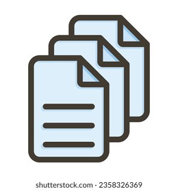 Files Vector Thick Line Filled Colors Icon For Personal And Commercial Use.

