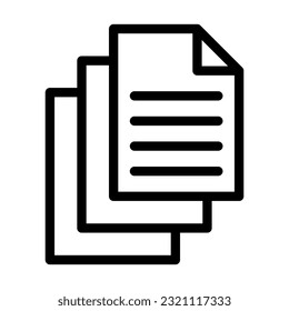 Icono De Línea Gruesa Del Vector De Archivos Para Uso Personal Y Comercial.
