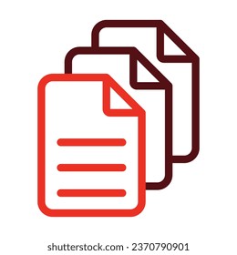 Files Vector Thick Line Two Color Icons For Personal And Commercial Use.
