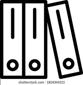 files vector thin line icon 