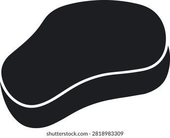 Filet Mignon Beef Steak Silhouette Meat Vector Icon