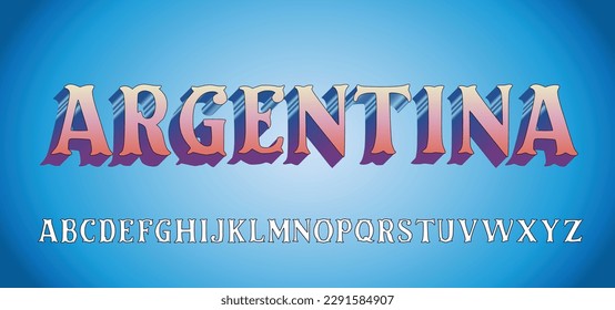 Tipografía argentina Fileteado Porteno para fileteado y afiches y lienzos