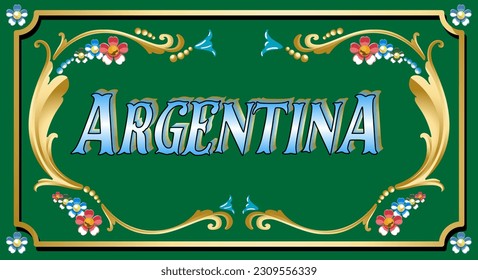 Gráficos vectorizados para Fileteado Porteño, estilo tradicional de ornamentación pictórica para embellecer y decorar autos y buses en la ciudad de Buenos Aires, declarado por la UNESCO, Cultural Intangible He