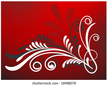 filigree 2 over red