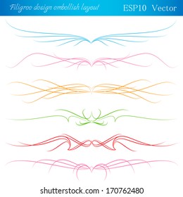 filigree design embellish layout. vector