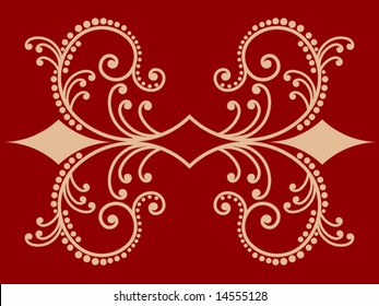 filigree with diamond shape