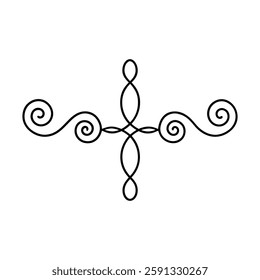 filigree divider of a line art(2)