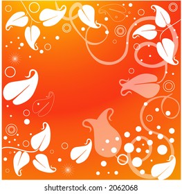 filigree and leaf frame