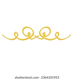 filigree line element art drawn design